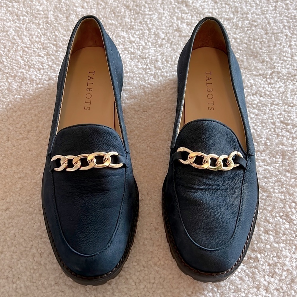 Talbots Navy Loafer size 6.5